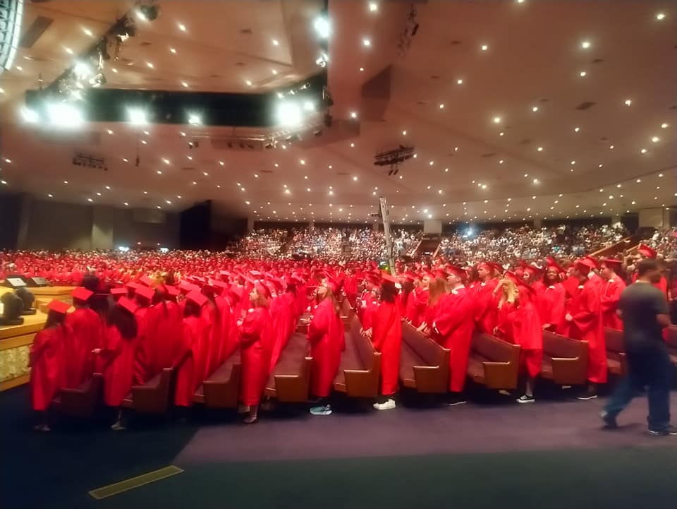 Students at their graduation ceremony image