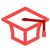 Graduation hat icon